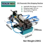 Pneumatic wire stripping machine TI 310 industrial cable stripping equipment Techlon India