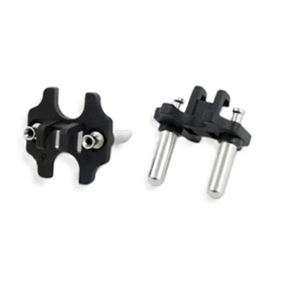 2 pin brass hook solid plug insert black for power cable and electrical plug – Techlon India